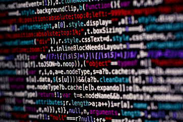 Wall Mural - html php java source code