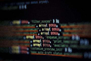 Wall Mural - html php java source code