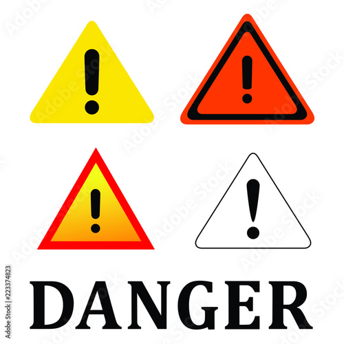 Set Attention Danger Signal Icon Notice Exclamation Caution Beware Triangle Danger Road Security Flat Mark Stock Vector Adobe Stock Set Attention Danger Signal Icon Notice Exclamation Caution Beware Triangle Danger Road Security Flat Mark Stock Vector Adobe Stock