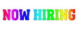 © Renat - now hiring Rainbow logo stamp