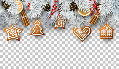 Wall Mural - traditinal christmas border