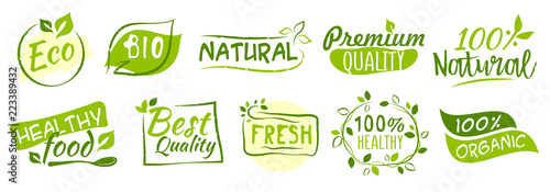 Cuadros en Lienzo First set of Bio and Eco stickers