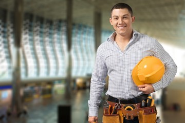 Wall Mural - Construction worker.