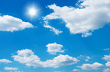 Fototapeta  - White clouds in blue sky.