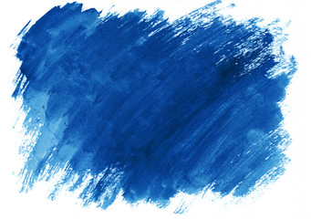 Dark blue horizontal watercolor gradient hand drawn background. It's useful for graphic design, backdrops, prints, wallpaper and etc.