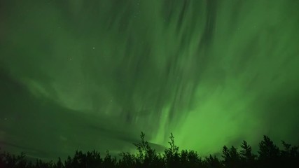 realistic real time (4x speed) aurora borealis (northern lights) in whitehorse, canada, at 02:27 on 