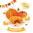 Pumpkin pie card