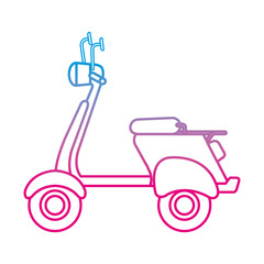 Wall Mural - scooter bike isolated icon