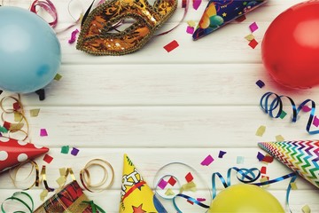 Canvas Print - Birthday accessories.