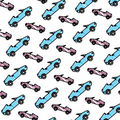 Canvas Print - convertibles cars vehicles pattern background