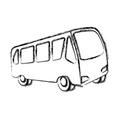 Poster - bus vehicle isolated icon