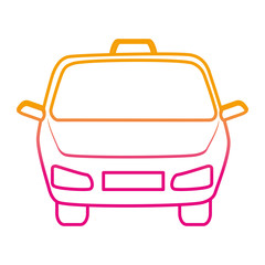 Sticker - taxi front service icon