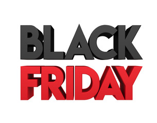 Wall Mural - Black Friday Concept Isolated