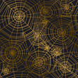 © galyna_p - Minimal golden spider web seamless pattern