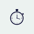 © TalibovSignature - stopwatch icon, vector illustration. flat icon