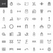 © alekseyvanin - Gym Equipment outline icons set. linear style symbols collection, line signs pack. vector graphics. Set includes icons as Dumbbell, Stopwatch, Sneakers, Stationary bike, Kettlebell, Treadmill, Barbell