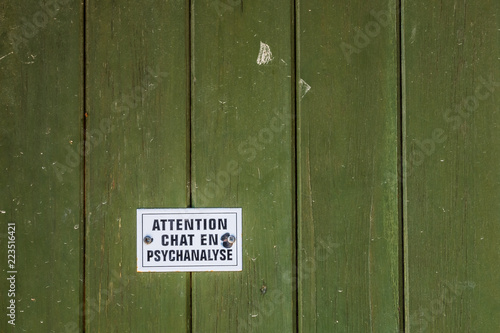 Scarica Gratis Images Plaque En Metal Message Humoristique Attention Chat En dernière salutations