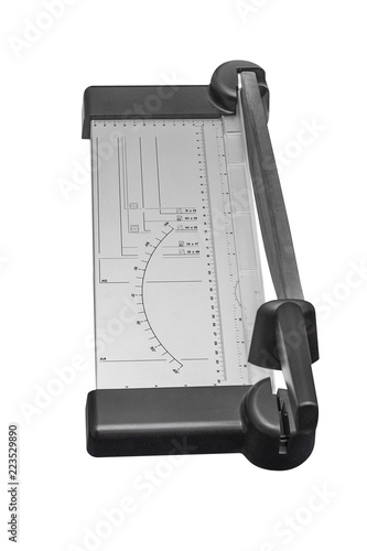 Fotografía paper cutter isolated on white background