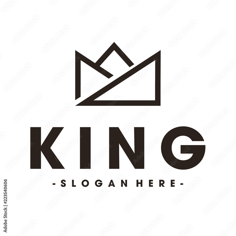 Line Art Crown / Royal and King logo design inspiration Vector Stock ...
