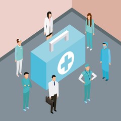 Wall Mural - medical people health