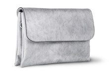 Elegant Gray Female Clutch Bag Rotated