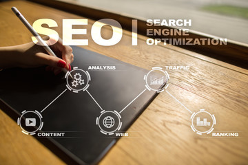seo. search engine optimization. digital online marketing andinetrmet technology concept.?