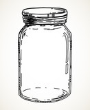 Fototapeta  - Hand drawn mason jar