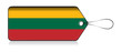 Lithuanian flag label, Made in Lithuania
