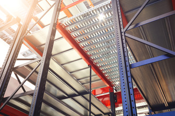 Fototapete - Interior of the new and modern warehouse space