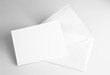 © mitrija - Blank folded white card and envelope