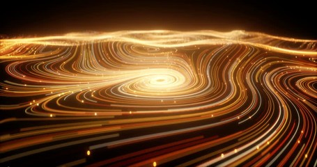 Wall Mural - Abstract particle curve background. 3d rendering. 4K, Ultra HD resolution