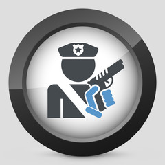 Wall Mural - Policeman icon