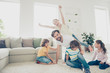 © deagreez - Brunet tutor, volunteer, teacher in apartment kindergarten play