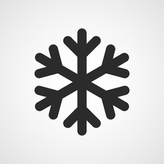 Canvas Print - snowflake flat icon. vector illustration.
