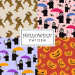Halloween pattern set collections for holiday