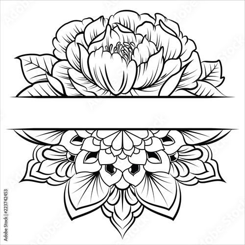 Rose With Tribal Flames For Tattoo Or T Shirt Design Buy This Stock Vector And Explore Similar Vectors At Adobe Stock Adobe Stock