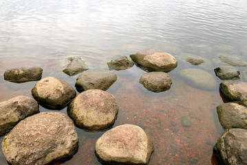 Wall Mural - Water and rocks.