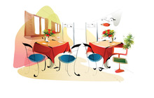 Restaurant Or Cafe Illustration