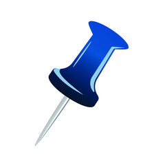 Blue pin icon for digital and print