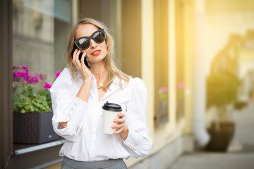 Portrait of beautiful business woman