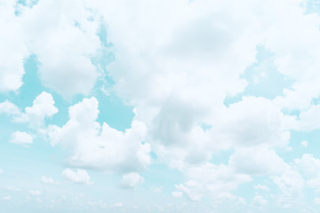 Cloud on blue sky background - Vintage effect style picture