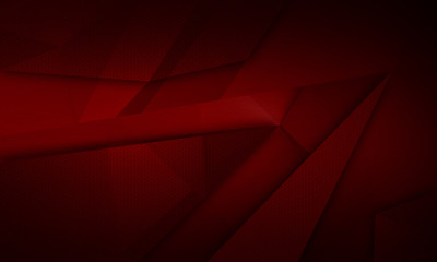 Fototapete - Abstract dark red background, polygonal brushed texture