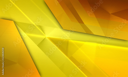 Abstract Yellow Orange And Red Colors Background Polygonal