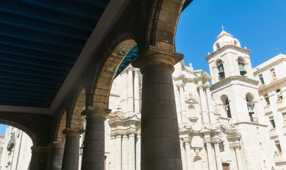 Wall Mural - San Cristobal Cathedral, the Havana Cathedral, in Old Havana, Cuba