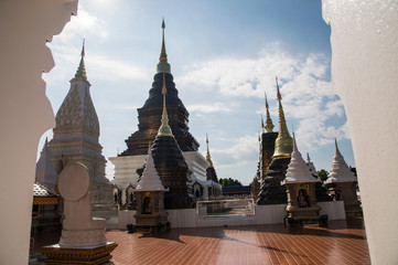 Wall Mural - the beautiful pagoda at Wat Ban den, Chiangmai, Thailand