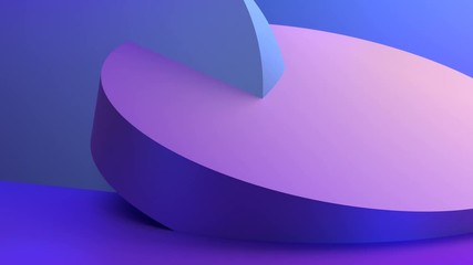 Poster - Abstract 3d rendering of rotating geometric shapes. Modern looped animation background. Seamless motion design. 4k UHD