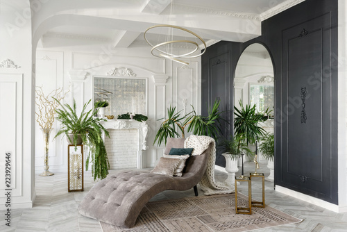 Morning In Luxurious Light Interior In The Baroque Style