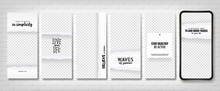 Social Stories Template. Editable Torn Paper Design. Lifestyle Concept.