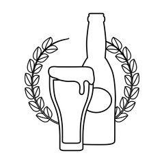 Sticker - emblem with beer design