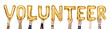 © Rawpixel.com - Yellow gold alphabet balloons forming the word volunteer